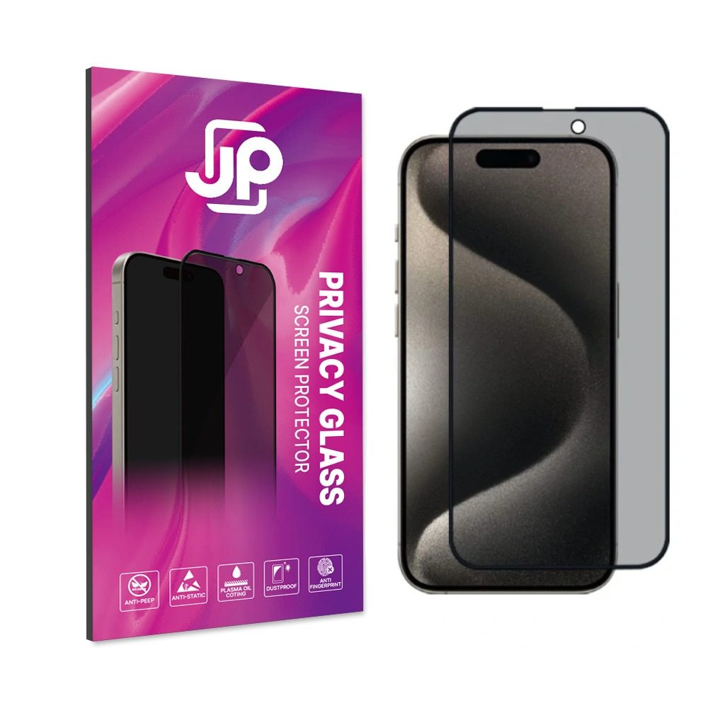 JP Privacy edzett üveg, iPhone 16 Pro Max, fekete