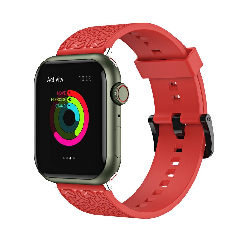 Curea Strap Y Pentru Ceasuri Apple Watch 7 / SE (45/44/42mm), Roșie