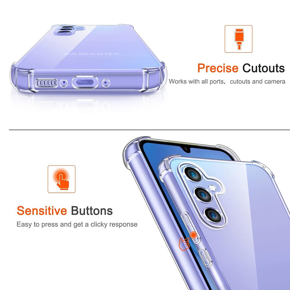 Techsuit Shockproof Průhledný Obal, Samsung Galaxy A34 5G