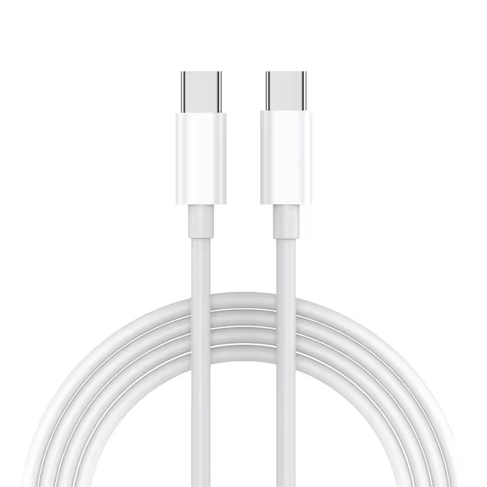 JP kábel USB-C na USB-C, PD60W, QC 4.0, 3A, 480Mb/s, biely, 2 metre