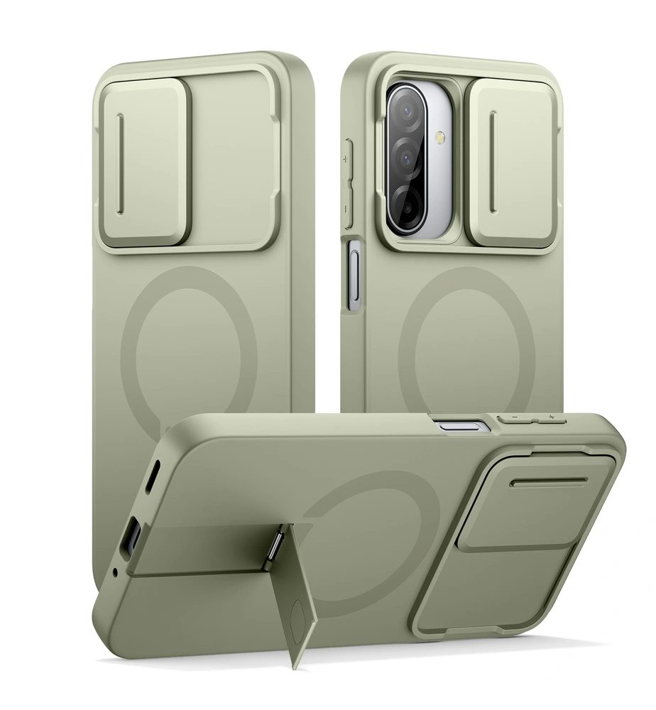 Husă Suritch MagSafe Kickstand Camprotector Samsung Galaxy A17 / A26, verde