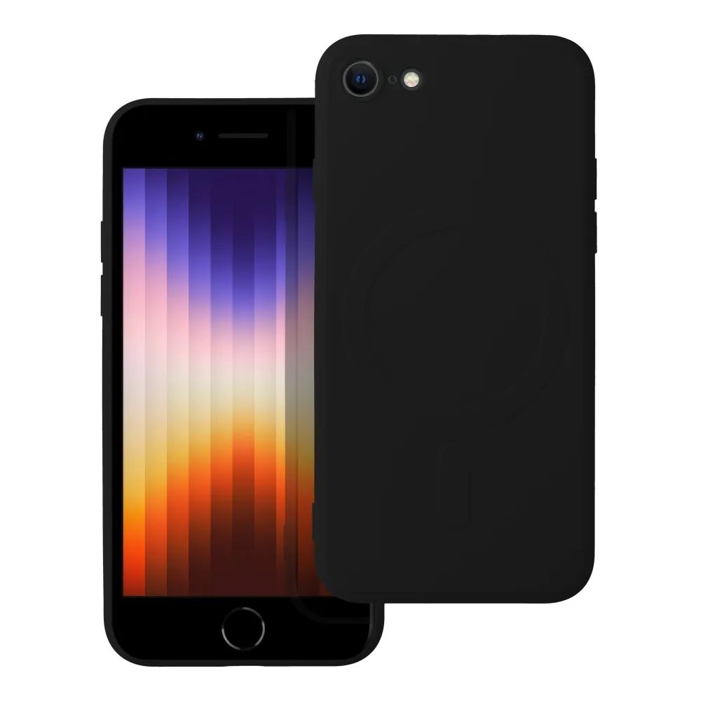 Levně Obal Silicone Mag Cover, iPhone 7 / 8 / SE 2020 / SE 2022, černý