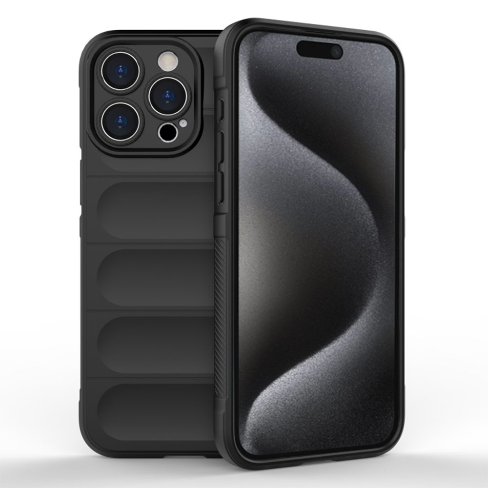 Levně Magic Shield obal, iPhone 15 Pro, černý