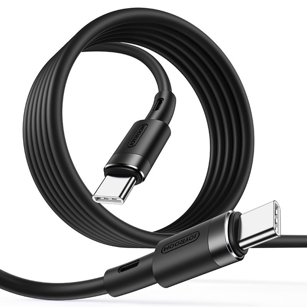 Joyroom USB-C USB-C Kábel, 3A, 1,8m, Fekete (S-1830N9)