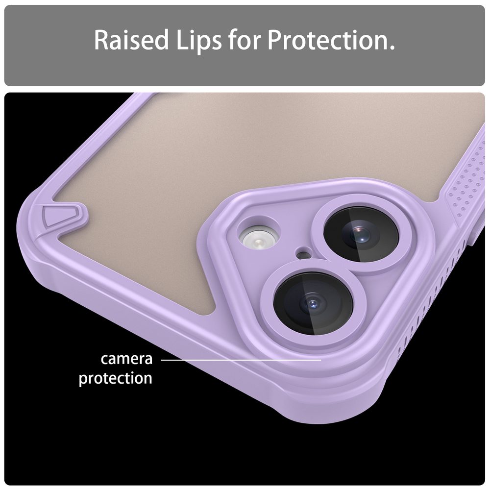 ArmorShield Hybrid Kryt, iPhone 16, fialový