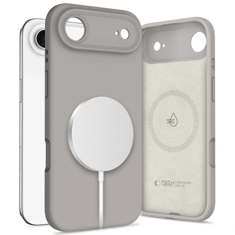 Levně Tech-Protect Silicone MagSafe, iPhone Air, šedý