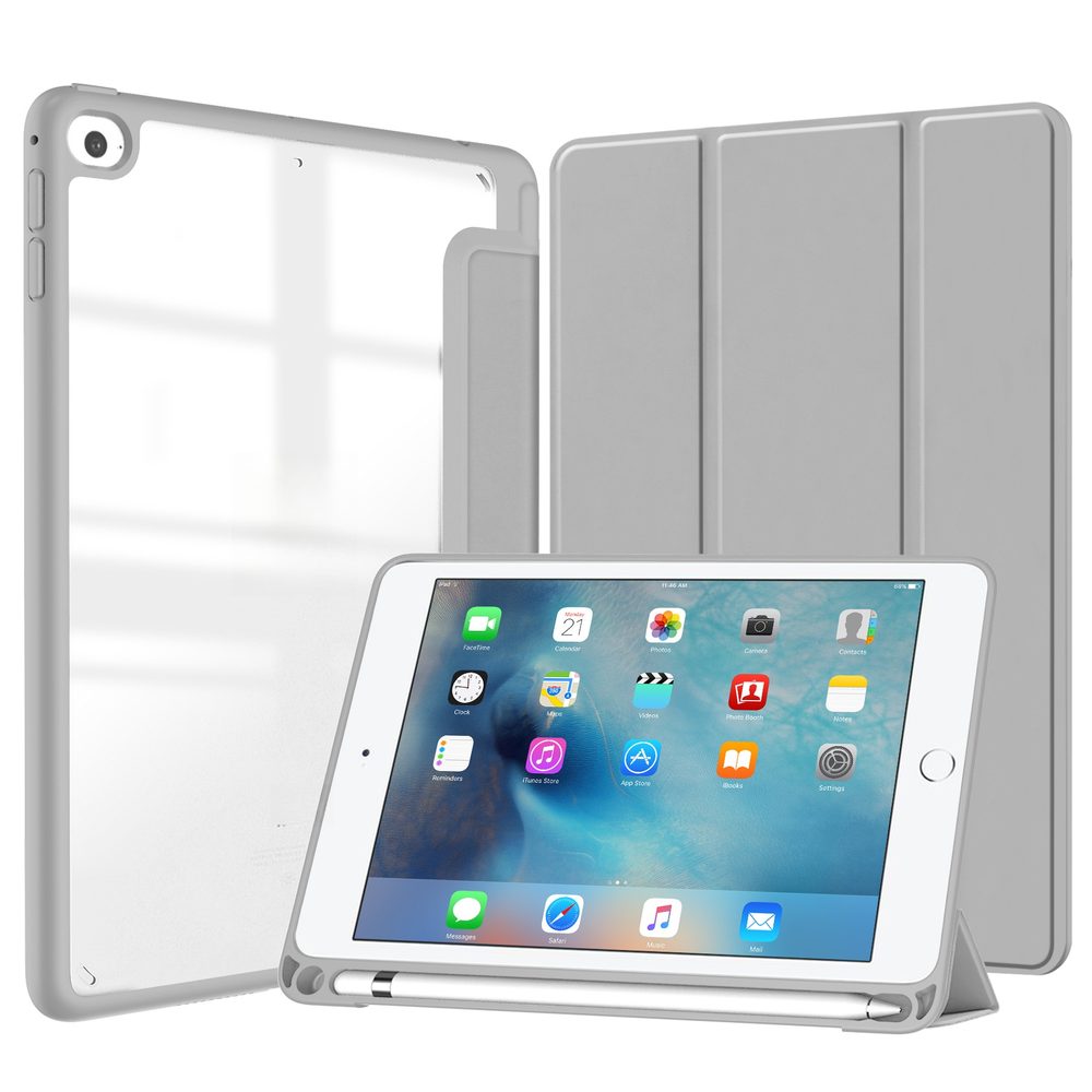 JP Smart case Pen Elegant pouzdro na tablet, iPad 10.2, 2019 / 2020 / 2021 (iPad 7 / 8 / 9), šedé