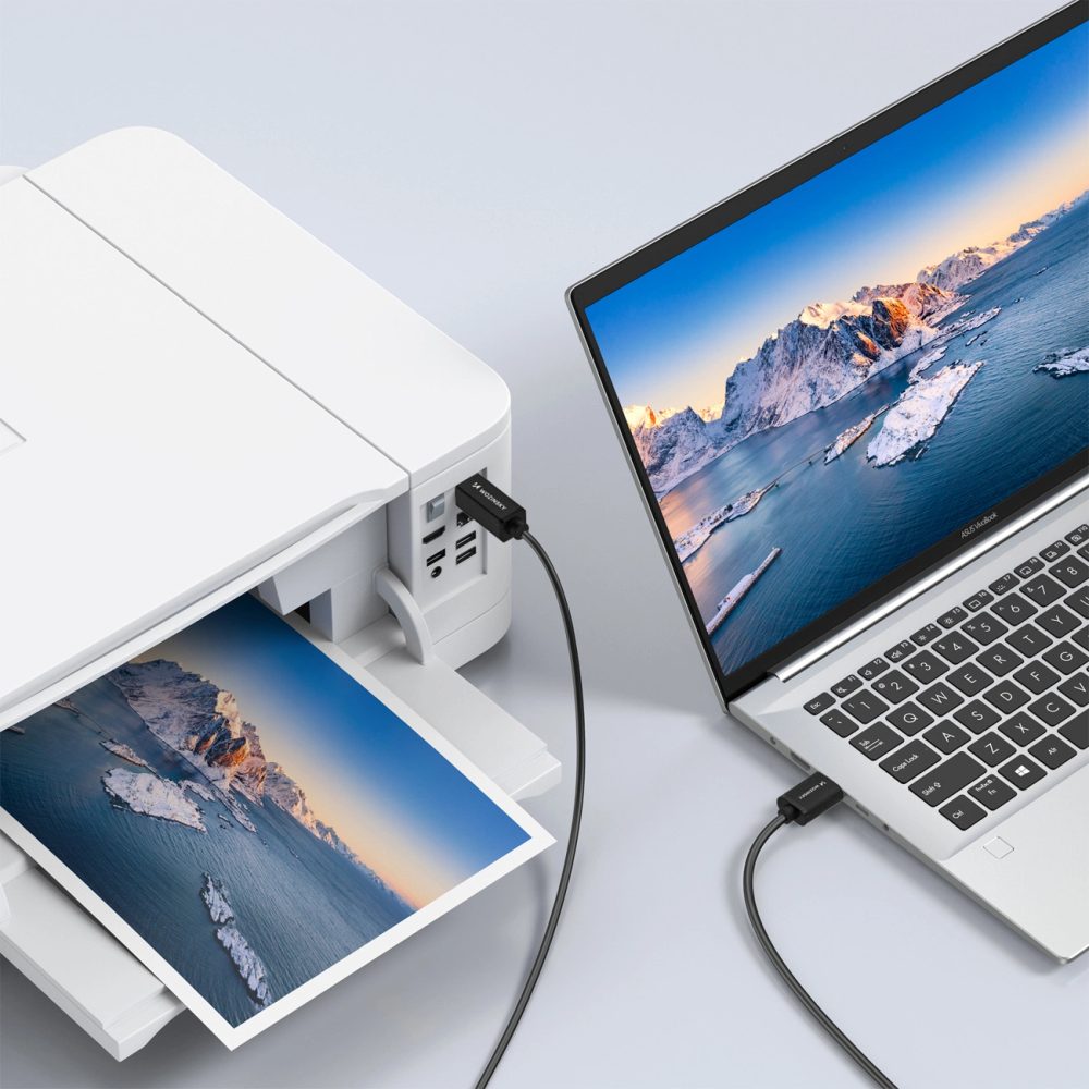 Wozinsky WKDDY3S kábel USB-B – USB-A, 2 m, čierny