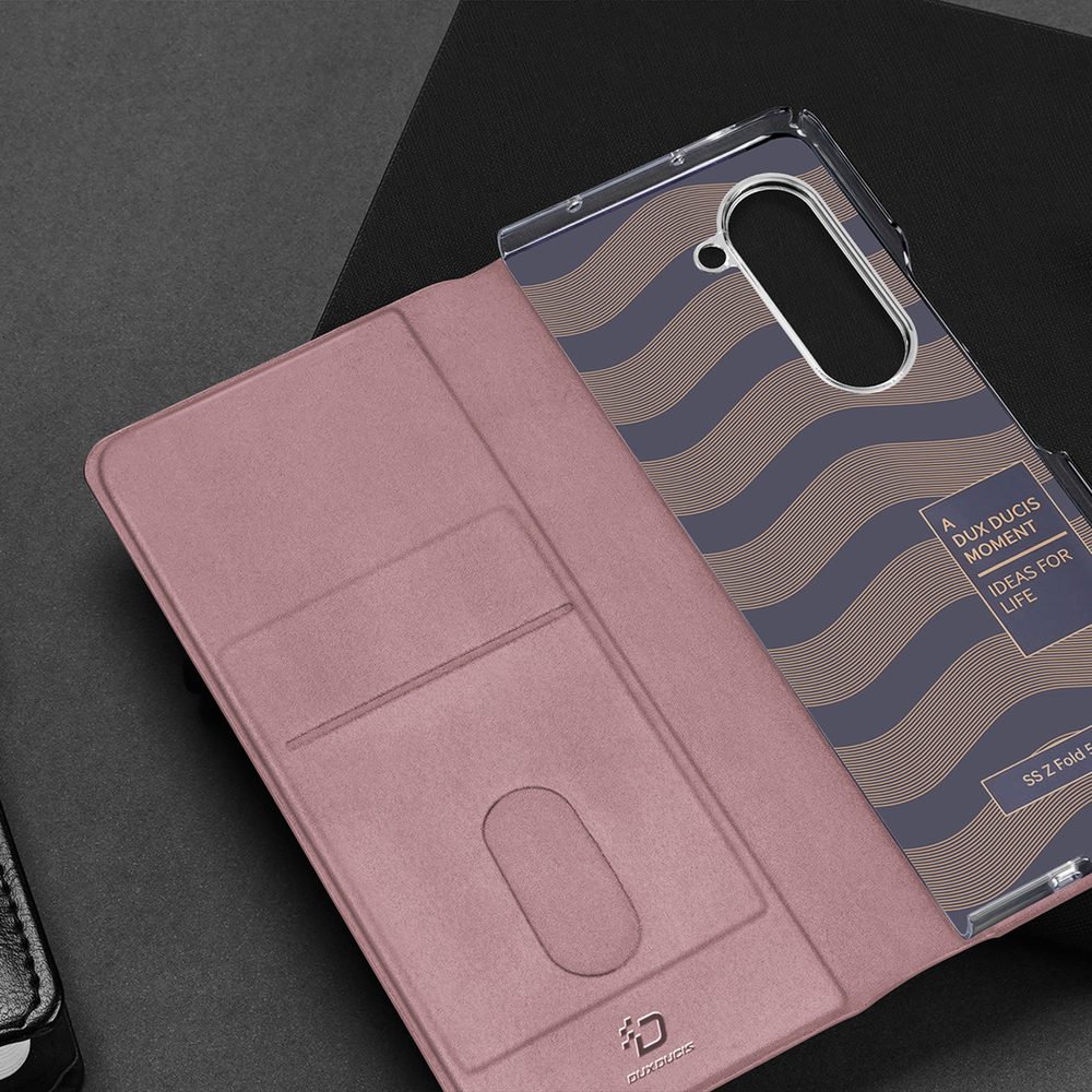 Dux Ducis Bril Wallet, Samsung Galaxy Z Fold5 5G, Rózsaszín