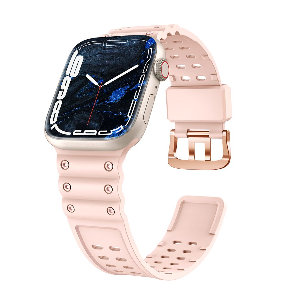 Strap Triple řemínek Pro Hodinky Apple Watch SE / 8 / 7 / 6 / 5 / 4 / 3 / 2 / 1 (41/40/38mm), Růžový