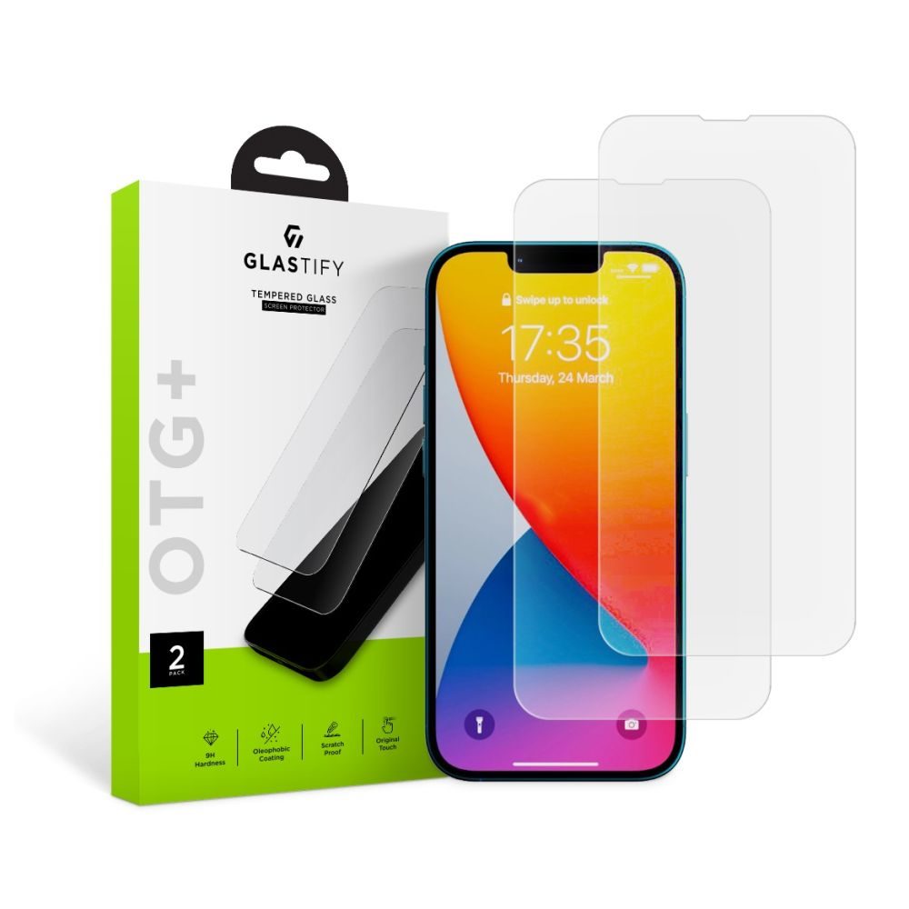 GlasTIFY OTG+, 2 Edzett üveg, IPhone 13 Pro Max / 14 Plus