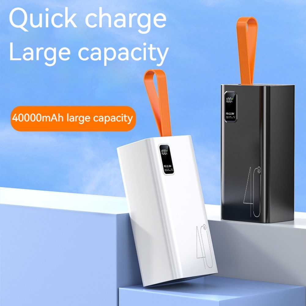 Powerbanka 40000mAh, PD 22,5 W, QC3.0, biela