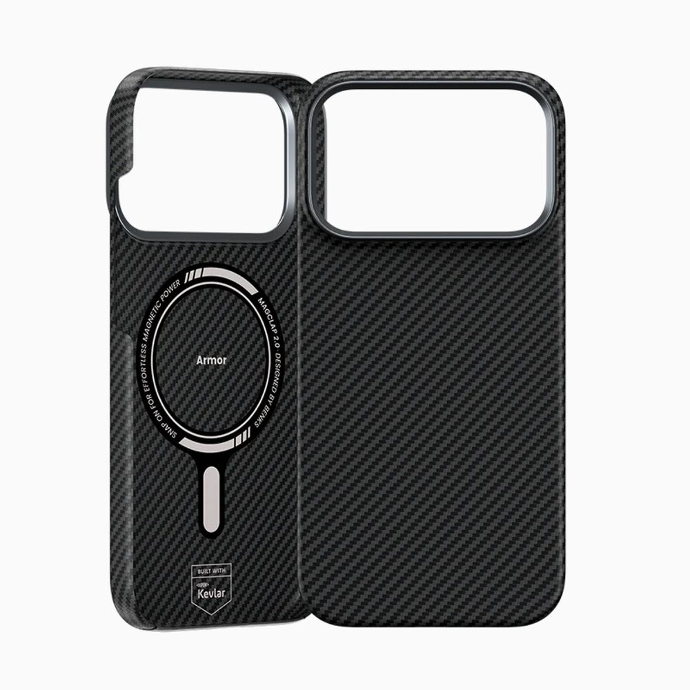 Benks Magnetic Armor Air Kevlar obal Metal Frame, iPhone 17 Pro, čierny