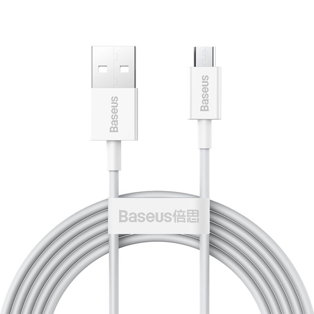 Baseus Superior USB - Micro USB 2 M, Bel (CAMYS-A02)