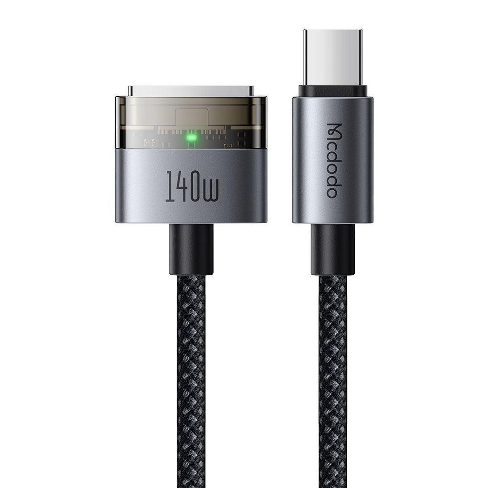 Levně Mcdodo Magnetický kabel (CA-2070) USB-C - MagSafe 3, 140W, LED indikátor, 2 m, černý