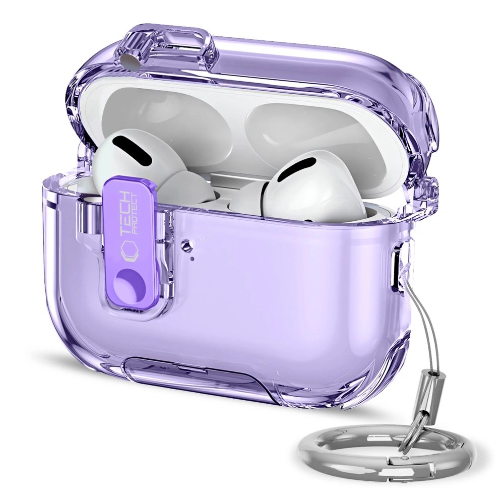 Levně Tech-Protect Bounce Pro pouzdro, Apple AirPods Pro 3, fialové