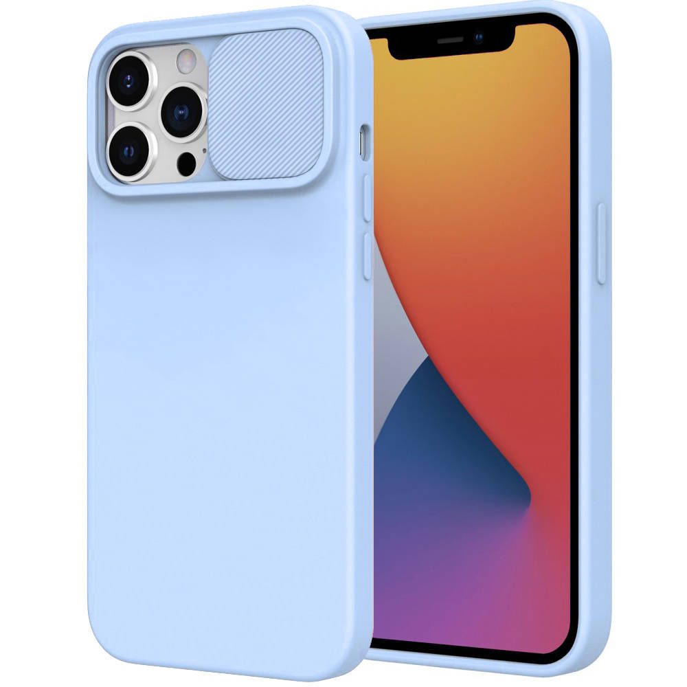 Husă Nexeri Cu Capac Pentru Cameră, Samsung Galaxy M52 5G, Albastru Deschis