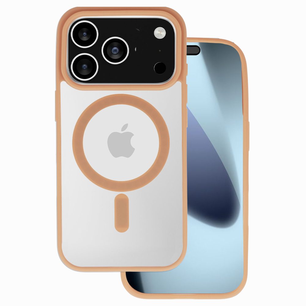 Acrylic Color Magsafe tok, iPhone 17 Pro Max, barna