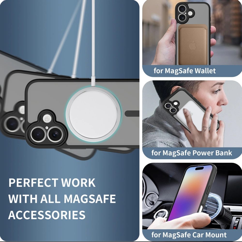 Tech-Protect BasicMag MagSafe, iPhone 17, matná čierna