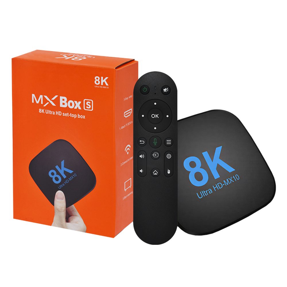 Levně MX10 8K Smart TV Box s Android 14 (4 GB RAM / 32 GB)