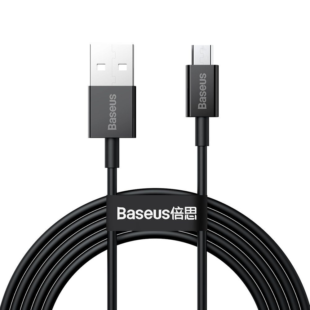 Baseus Superior USB - Micro USB 2 m, čierny (CAMYS-A01)