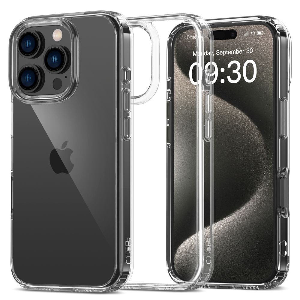 Tech-Protect Flexair Hybrid, iPhone 16 Pro, átlátszó