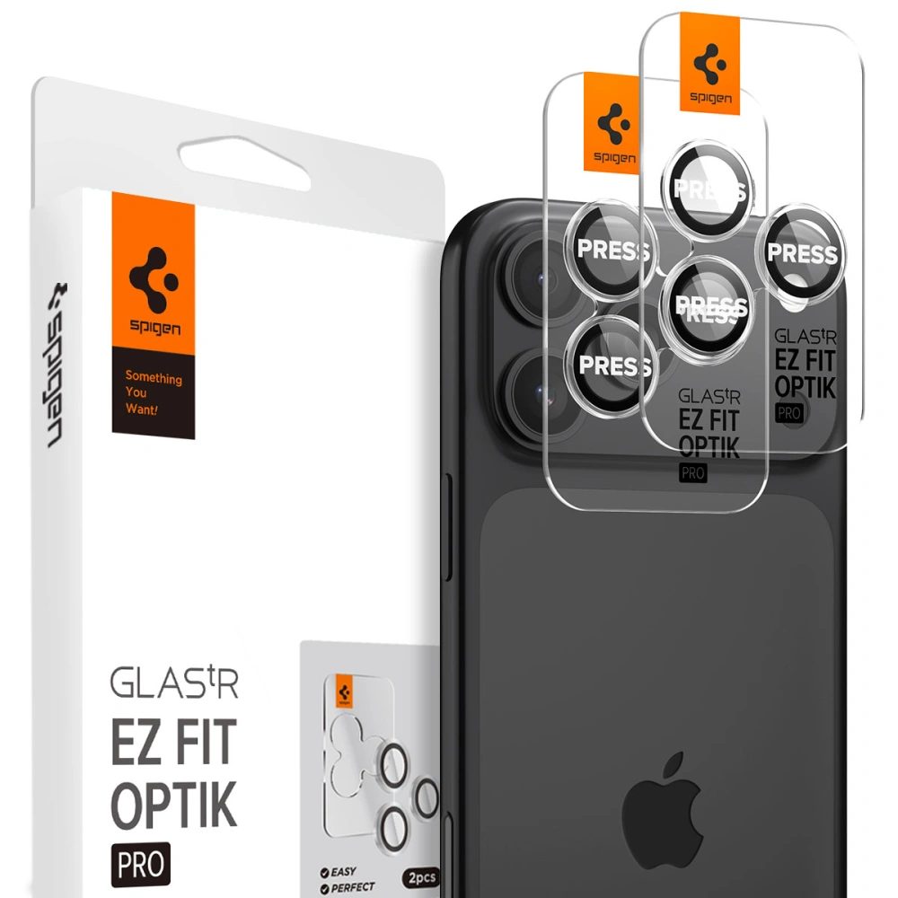 Levně Spigen Optik.TR Ez Fit ochrana fotoaparátu, 2 kusy, iPhone 14 Pro / Max / 15 Pro / Max / 16 Pro / Max / 17 Pro / Max, crystal clear