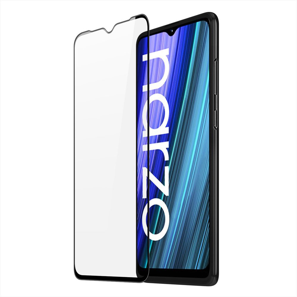 Levně Dux Ducis 9D Tvrzené sklo, Realme Narzo 50A, černé
