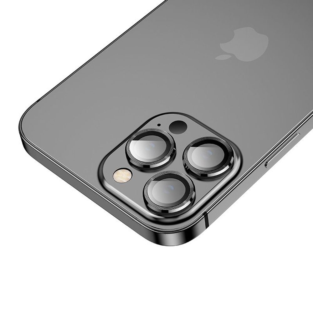 Hofi Camring Pro+, Staklo Za Leću Fotoaparata, IPhone 13 Pro / 13 Pro MAX, Crna