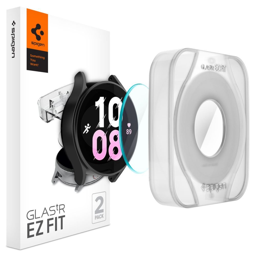 Spigen Glas.TR EZ Fit Sticla Securizata 2 Piese, Samsung Galaxy Watch 5 Pro (45 Mm)