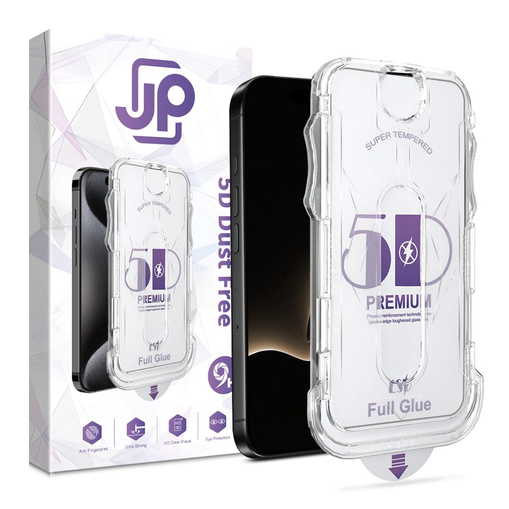 Levně JP DustFree 5D Tvrzené sklo, iPhone Air