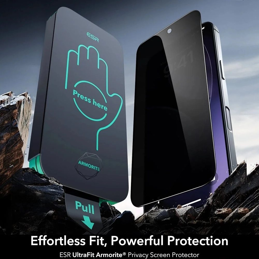 ESR Privacy Armorite Tvrdené sklo UltraFit, iPhone Air, 3 kusy