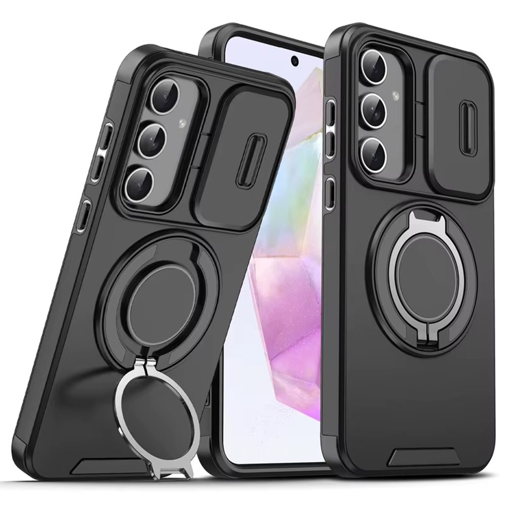 Levně Camslide Stand obal, Samsung Galaxy A36 / A56 5G, černý