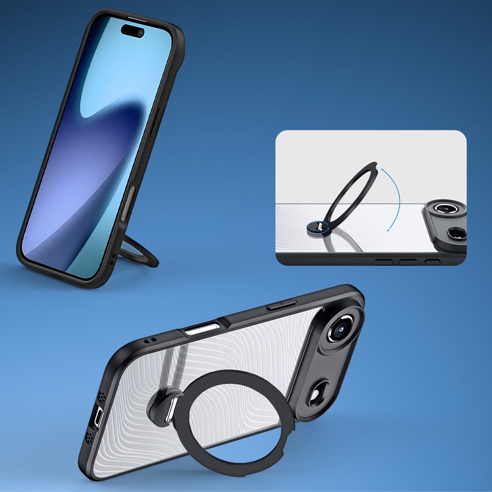 Dux Ducis Aimo Mag Magnetic Ring, iPhone Air, čierne