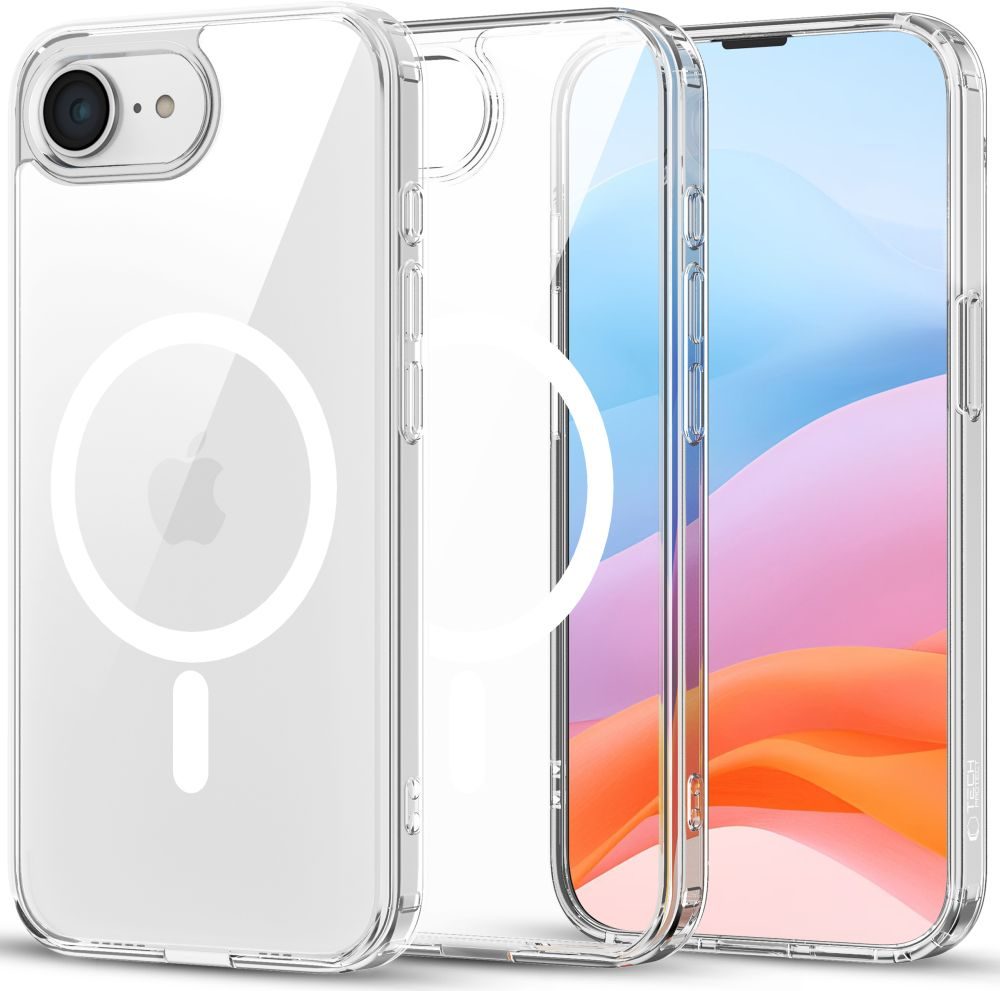 Tech-Protect Flexair Hybrid cu MagSafe, iPhone 16e, transparent