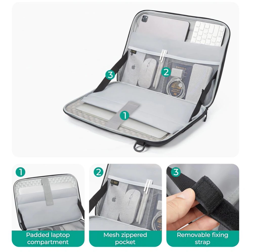 Tech-Protect Ranger-X Tactical Bag Laptop 13–14, čierna