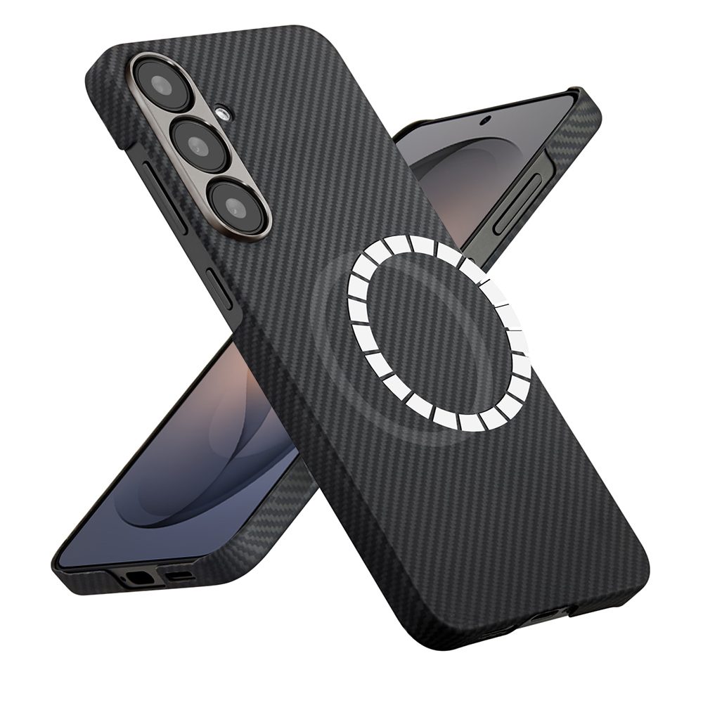 Husă Techsuit Aramid Fiber MagSafe, Samsung Galaxy S26, negru