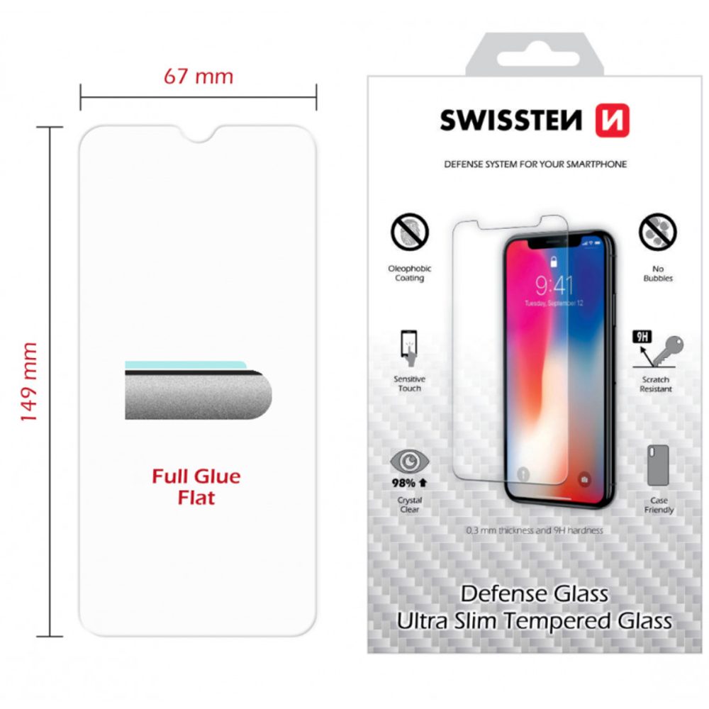 Swissten 2,5D Zaščitno Kaljeno Steklo, Huawei Y6 2019 / Honor 8A
