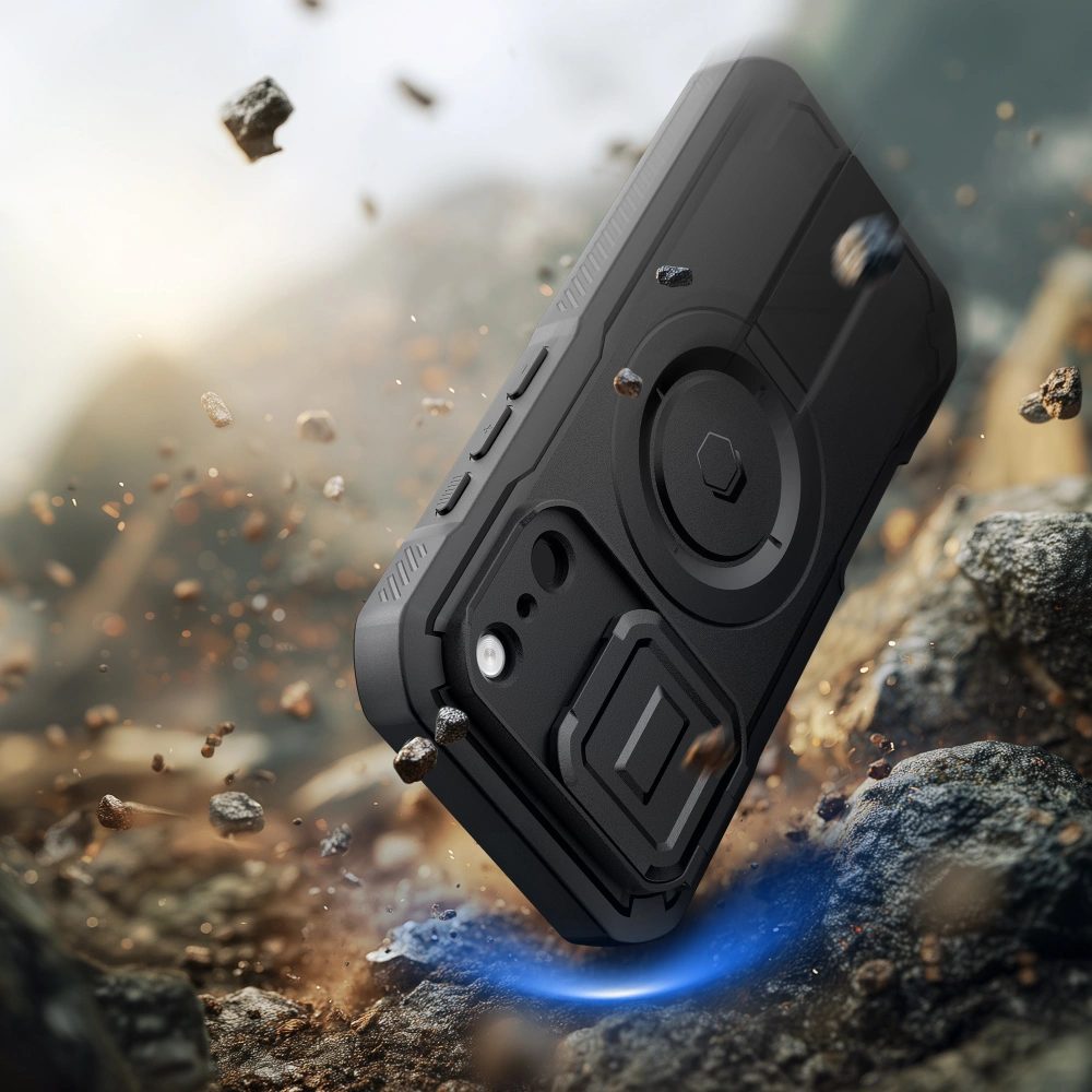 Tech-Protect Kevlar MagSafe puzdro, iPhone 17 Pro, čierne