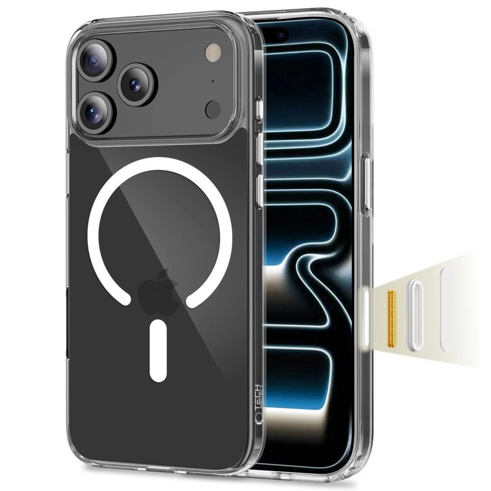 Levně Tech-Protect Flexair Hybrid MagSafe CC, iPhone 17 Pro, průhledný
