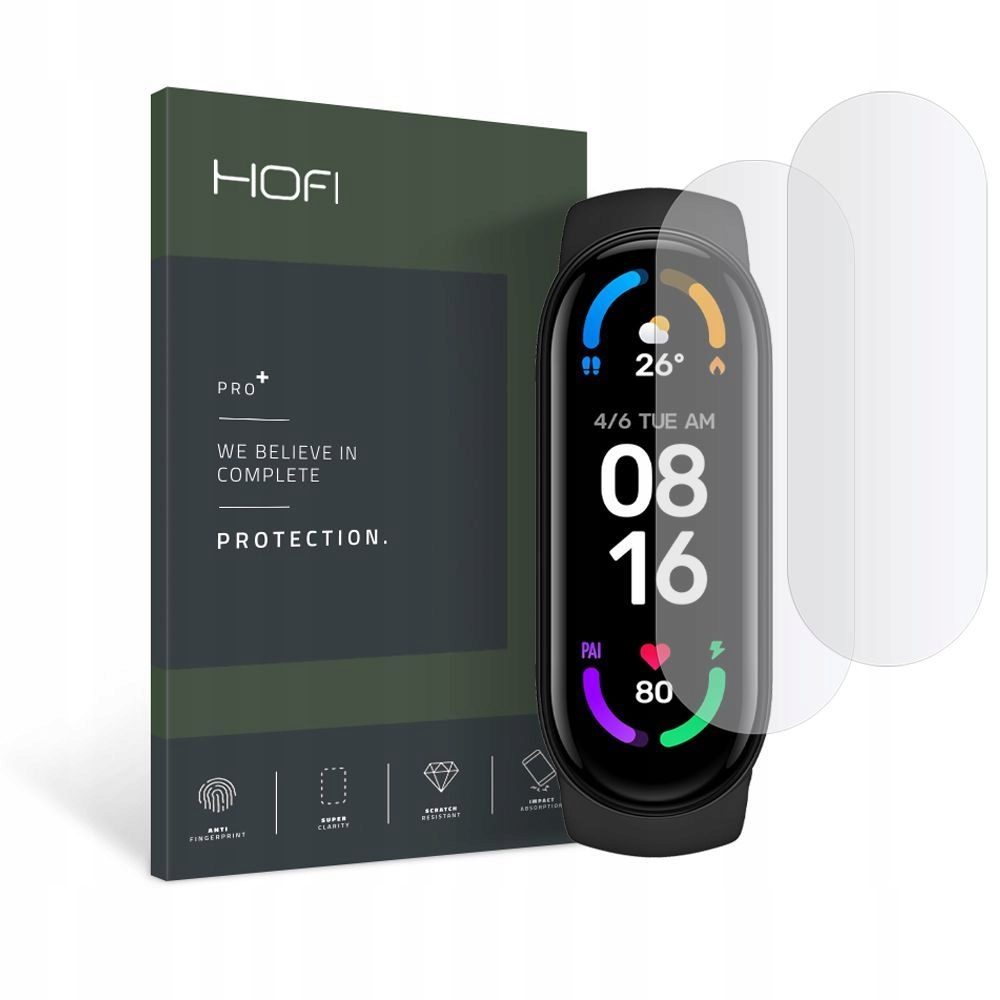 Hofi Pro+ Folie, Xiaomi Mi Band 5 / 6 / 6 NFC, 2 Bucăți