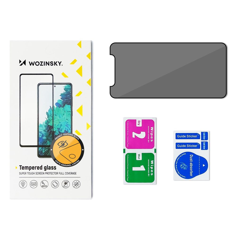 Wozinsky Privacy 5D Zaščitno Kaljeno Steklo, IPhone 15 Pro Max