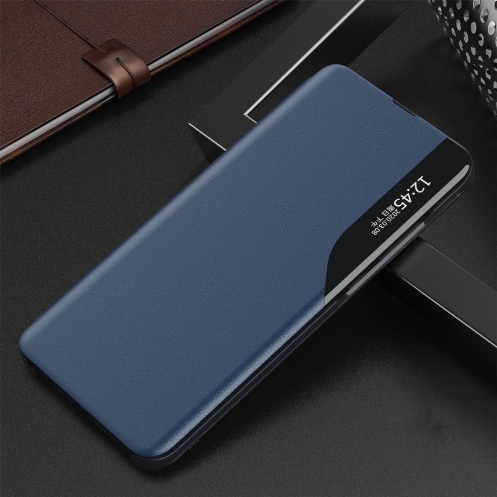 Eco Leather View Case, Samsung Galaxy A72, Modré