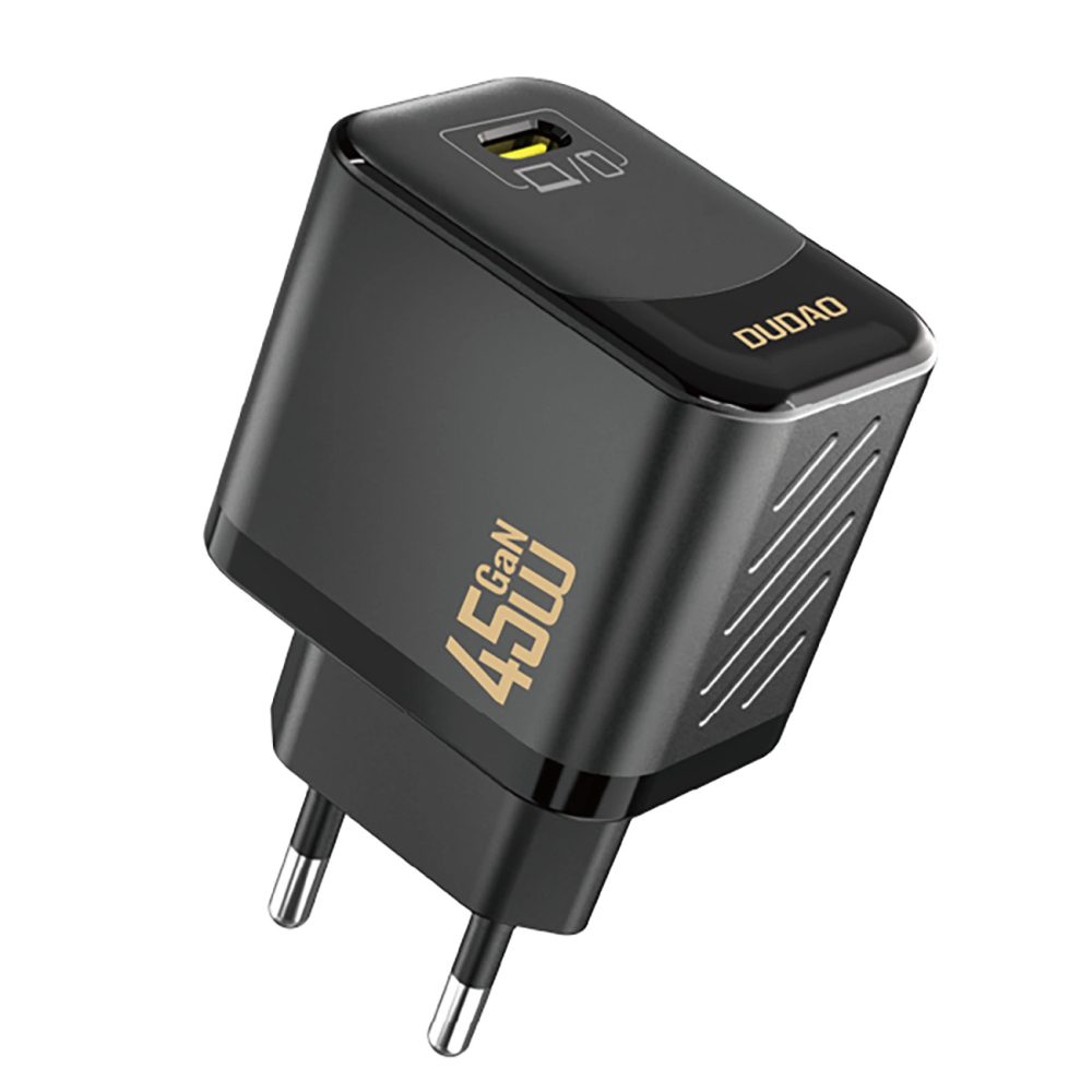 Încărcător Dudao A28 USB-C, 45W, GaN, negru