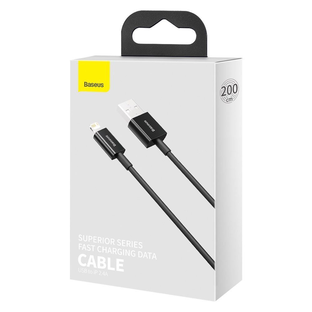 Baseus Superior USB - Lightning 2 M, čierny (CALYS-C01)