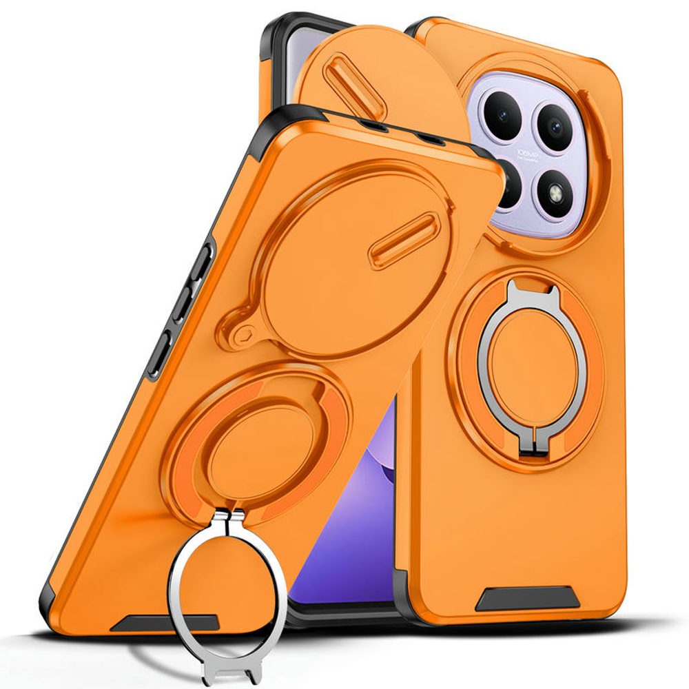 Levně Camslide Stand obal, Xiaomi Redmi Note 15 5G, oranžový
