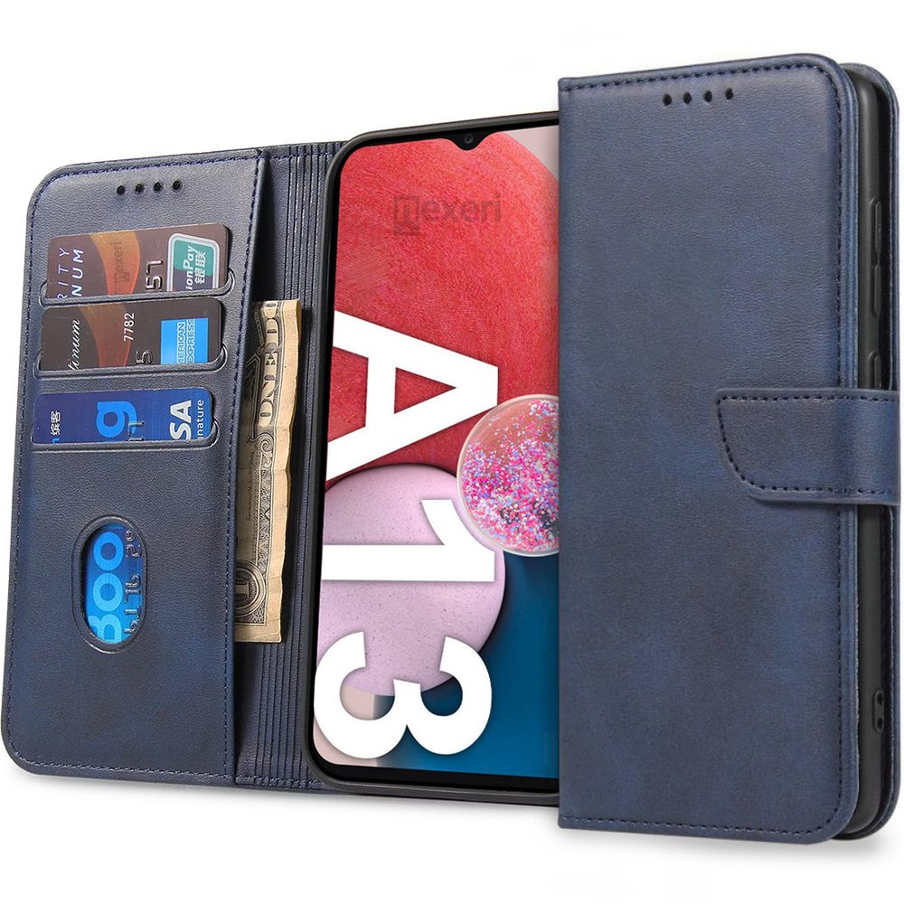 Nexeri Wallet Samsung Galaxy A13 4G / LTE, Husă Albastră