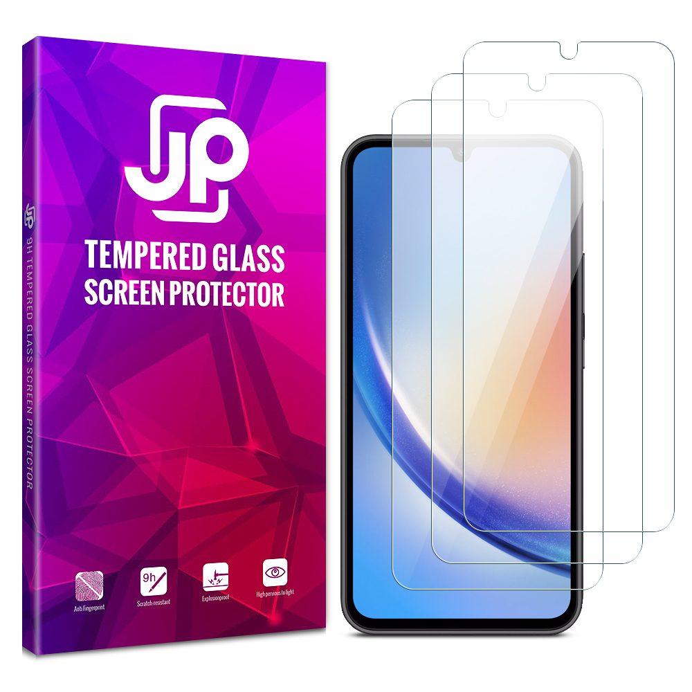 JP Hosszú Csomag Edzett üveg, 3 Szemüveg Telefonhoz, Samsung Galaxy A34