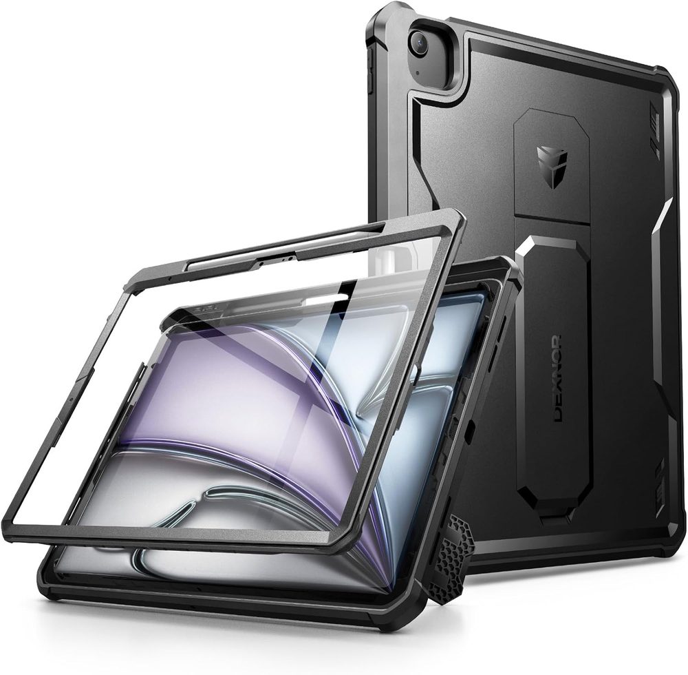 Levně Dexnor 360 Kickstand obal iPad Air 13 2024 / 2025 / 2026, černý
