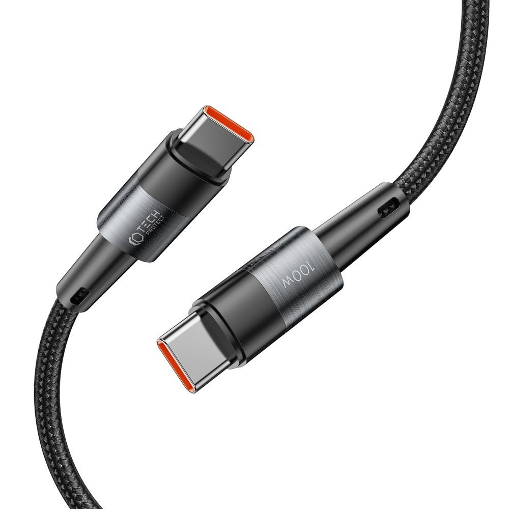 Tech-Protect UltraBoost USB-C Kábel, PD100W/5A, 1m, Szürke